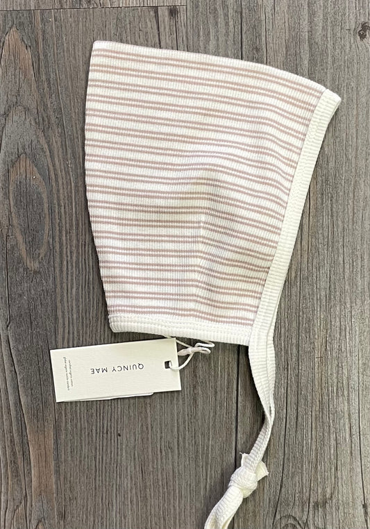 Oat Stri  Quincy Mae Baby Bonnet, 3-6M