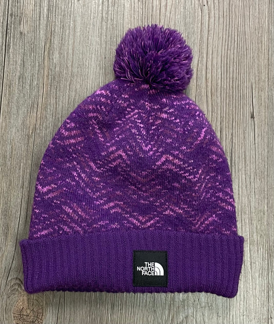 Purple  Northface Lined Hat, 4-6Y