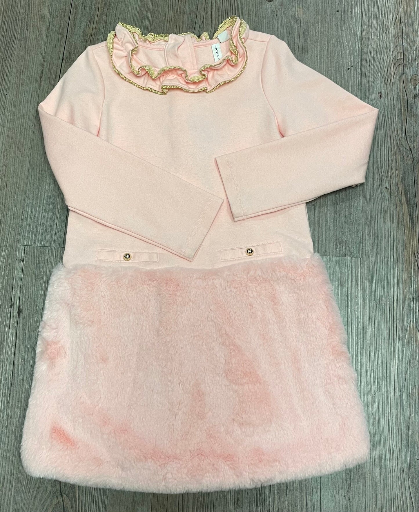 Pink  Janie And Jack Dress LS, 5Y