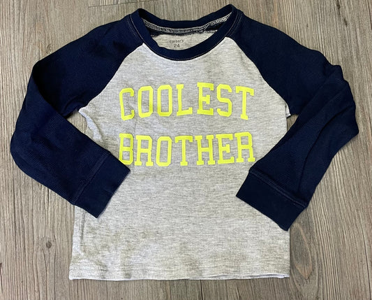 Grey  Carters LS Tee, 24M