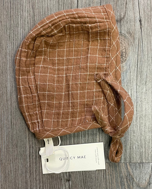 Cinnamon  Quincy Mae Baby Bonnet, 3-6M
