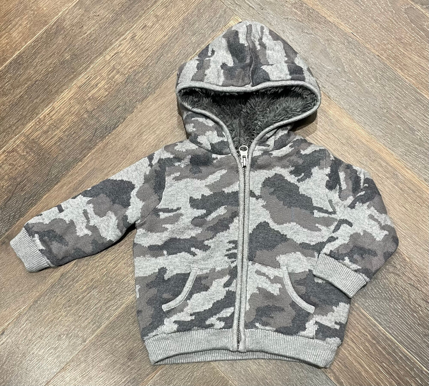 Grey  Tucker & Tate Zip Hoodie, 6M