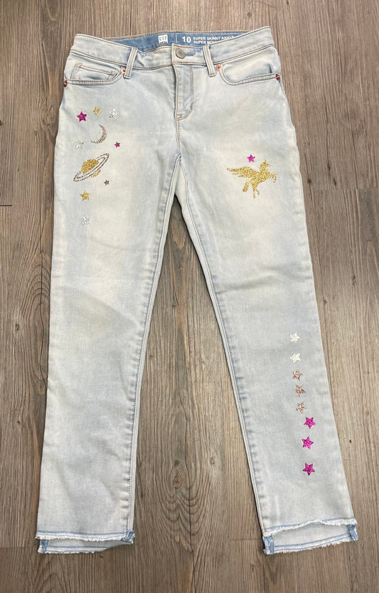 Blue  Gap Jeans Glitter, 10Y