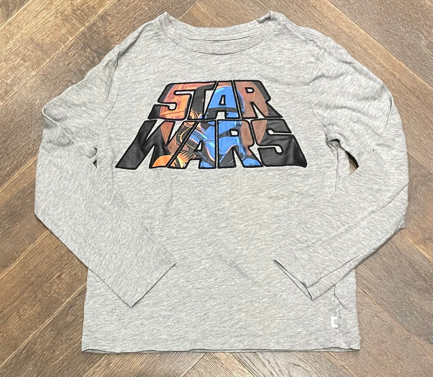 Grey  Gap LS Tee, 6-7Y