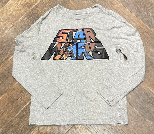 Grey  Gap LS Tee, 6-7Y