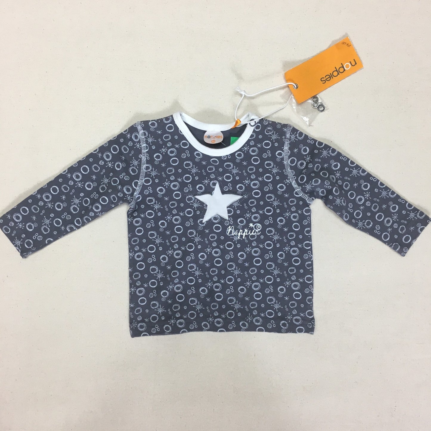 Grey/Wh.  Noppies, 6-9M