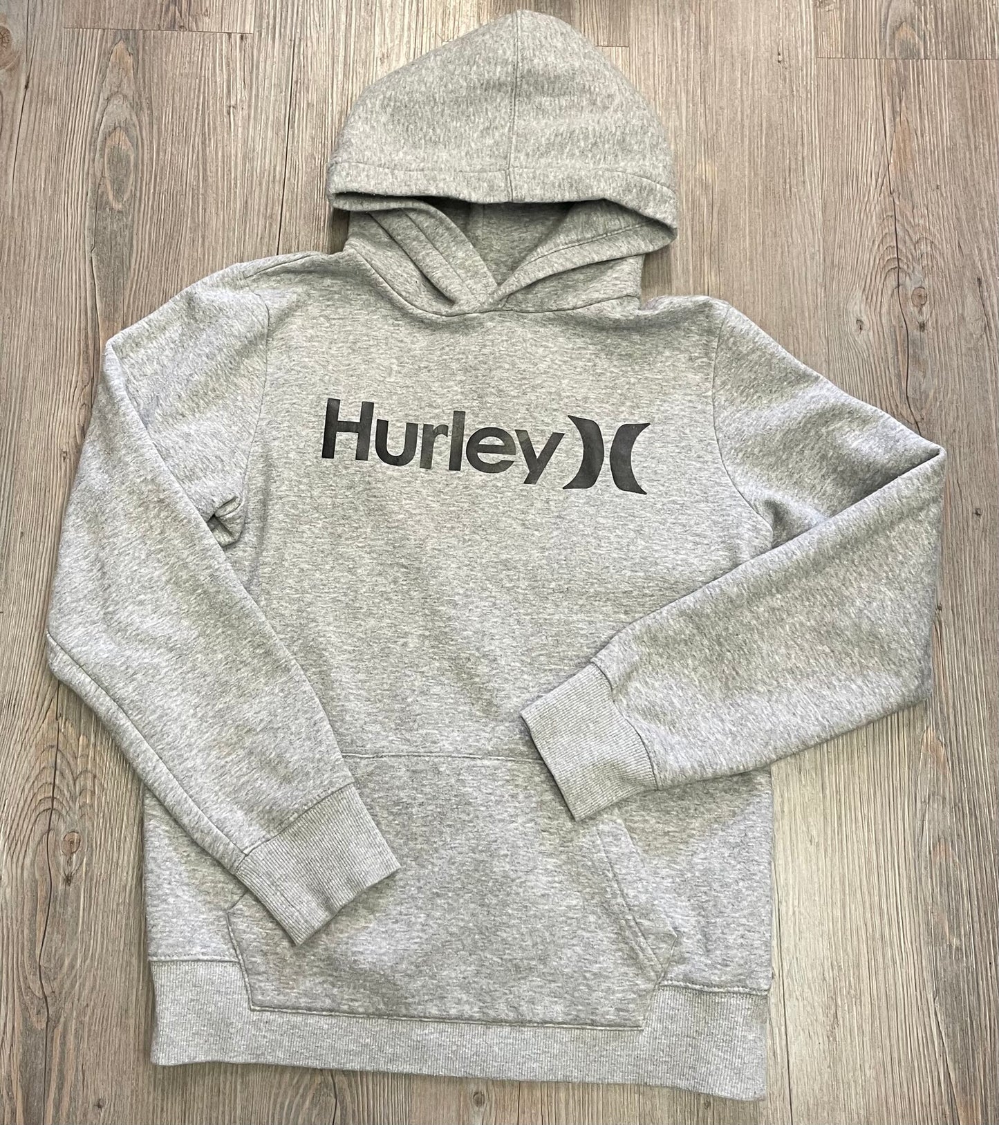 Grey  Hurley Pullover Hoodie, 14-16Y