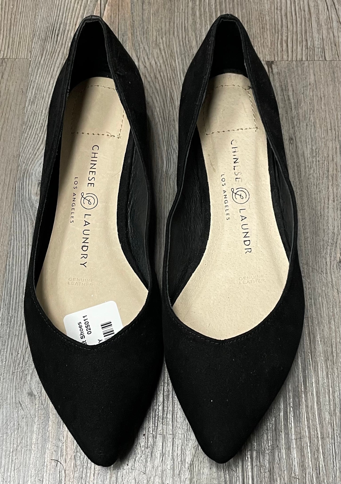 Black  CL Suede Flat Shoes, 6Y