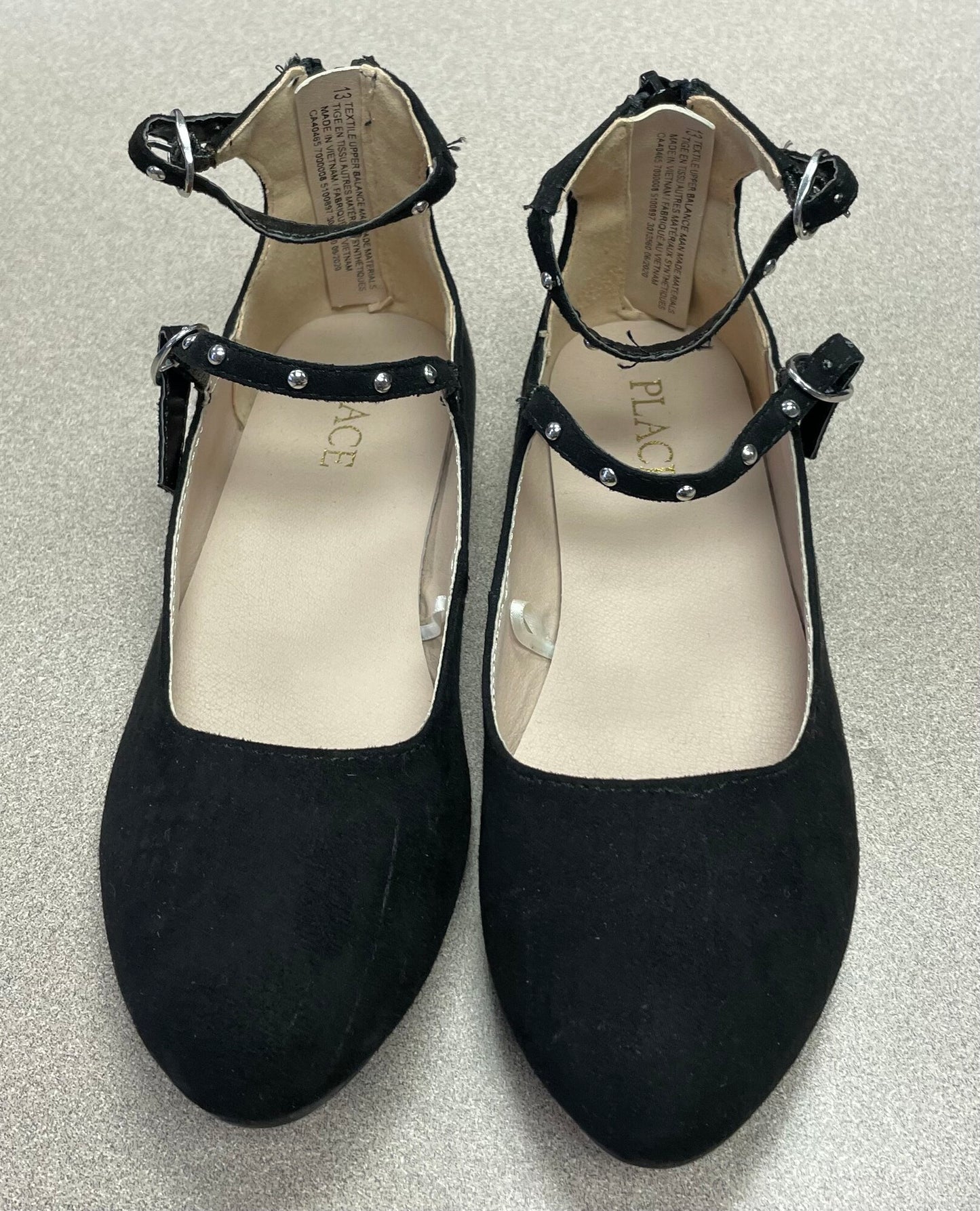 Black  Childrens Place Dress Sho, 13Y