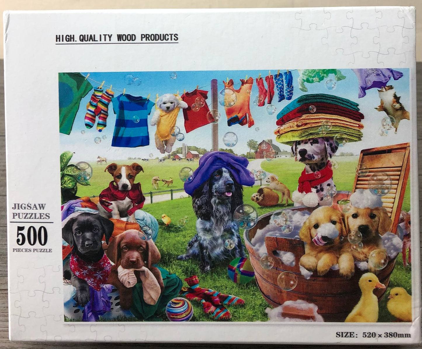 Multi  Wooden Jigsaw Puzzle, AS IS