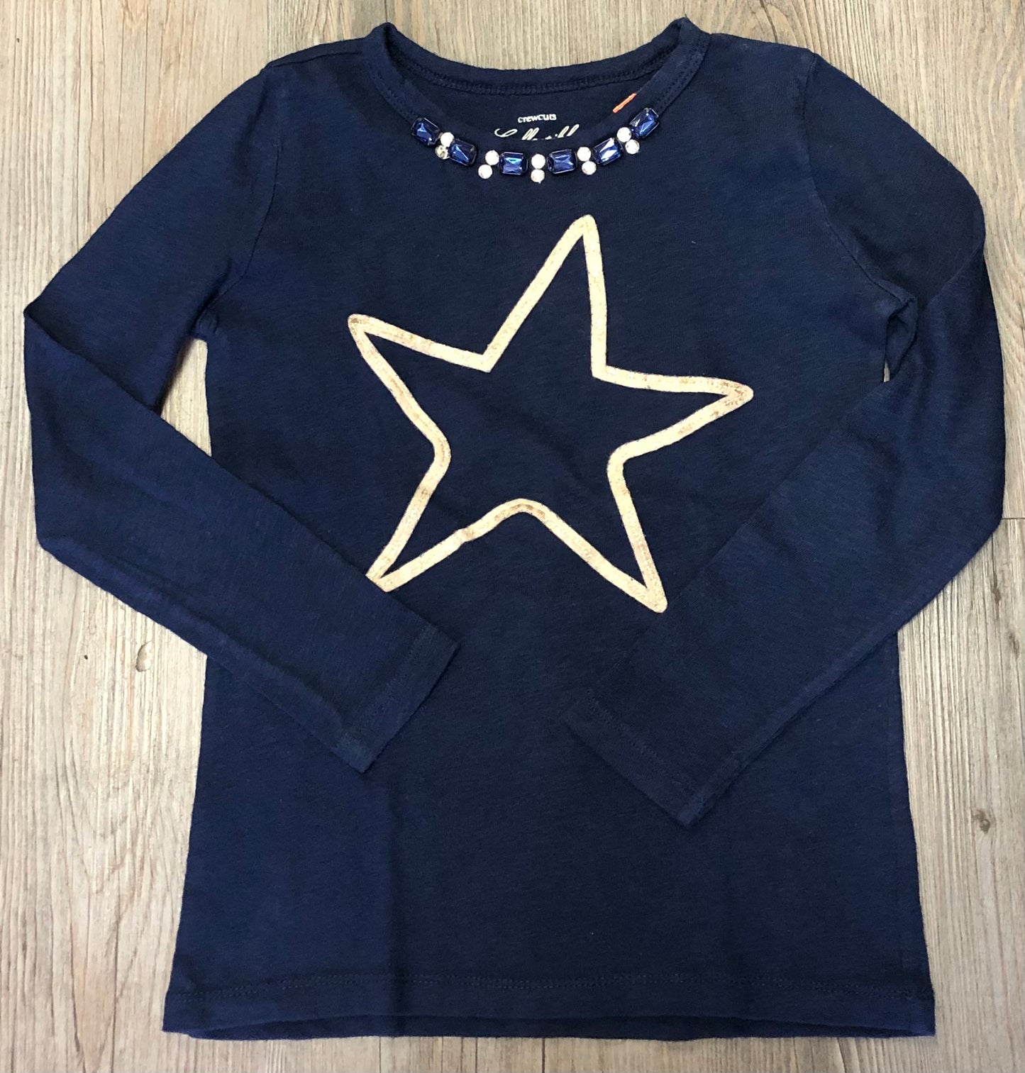 Blue  Crewcuts Shirt LS, 6-7Y