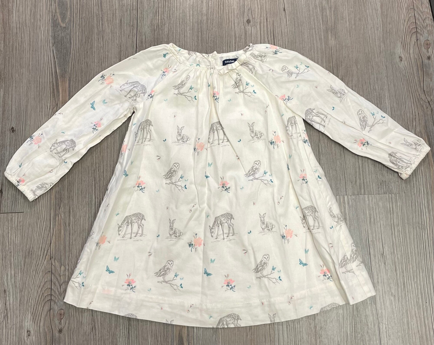 Multi  Gap Lined LS Dress, 18-24M