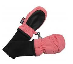 Pink  Snowstoppers Nylon Mitten, Age 6-18M