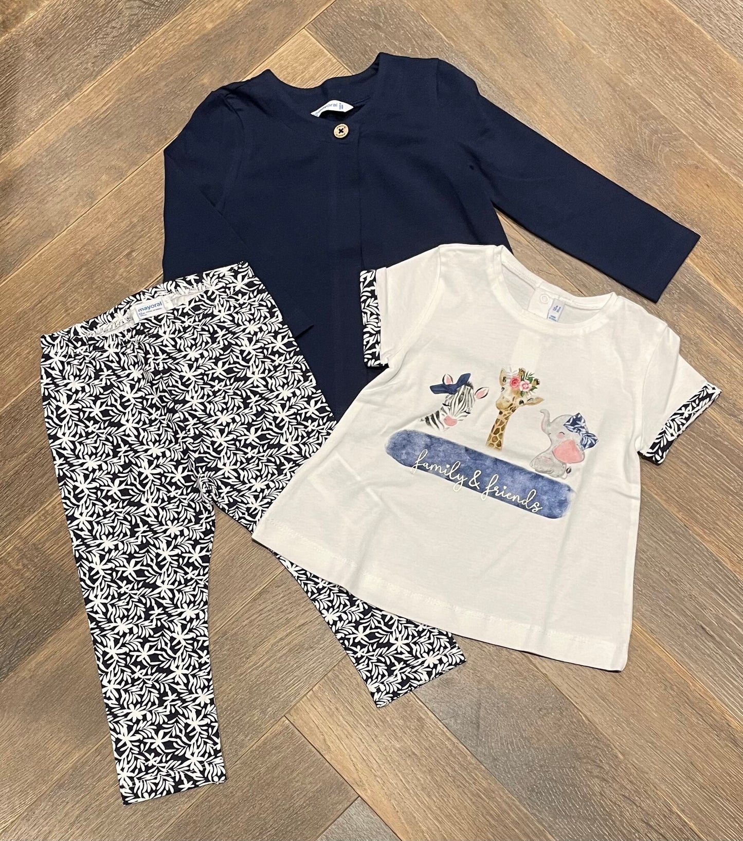 Navy  Mayoral 3pcs Clothing Set, 12M