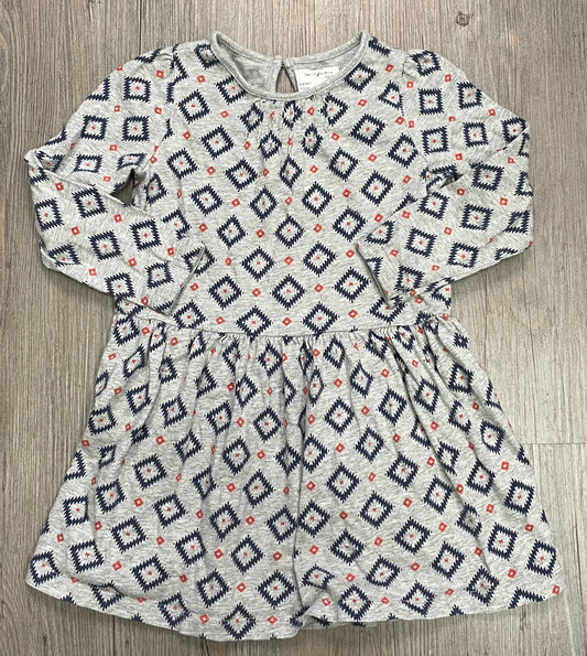 Multi  Gap Dress LS, 4Y