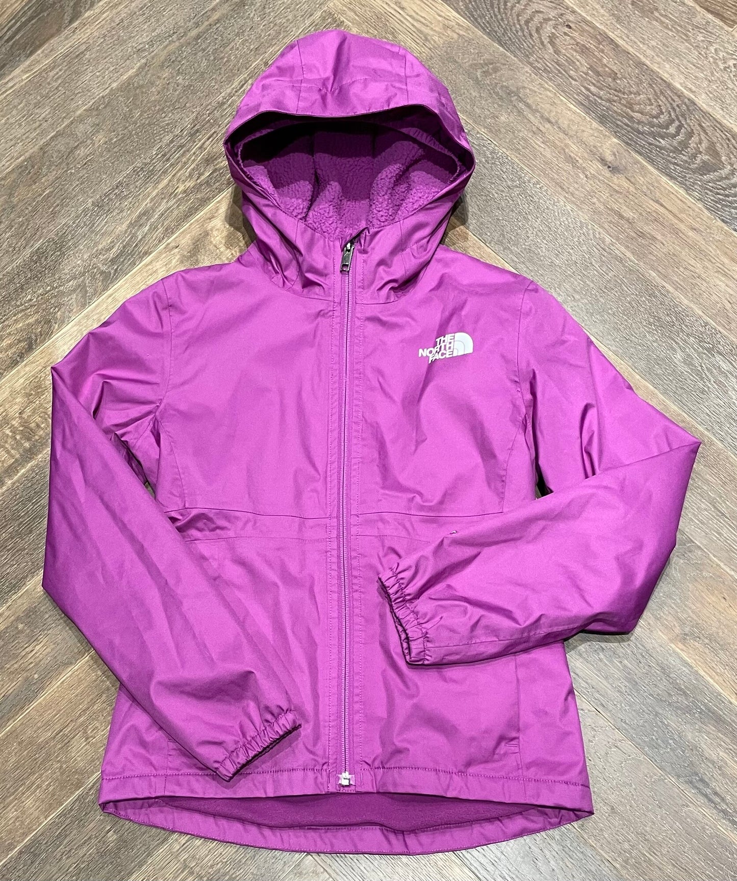 Purple  Northface Fleece Lined Ra, 10Y