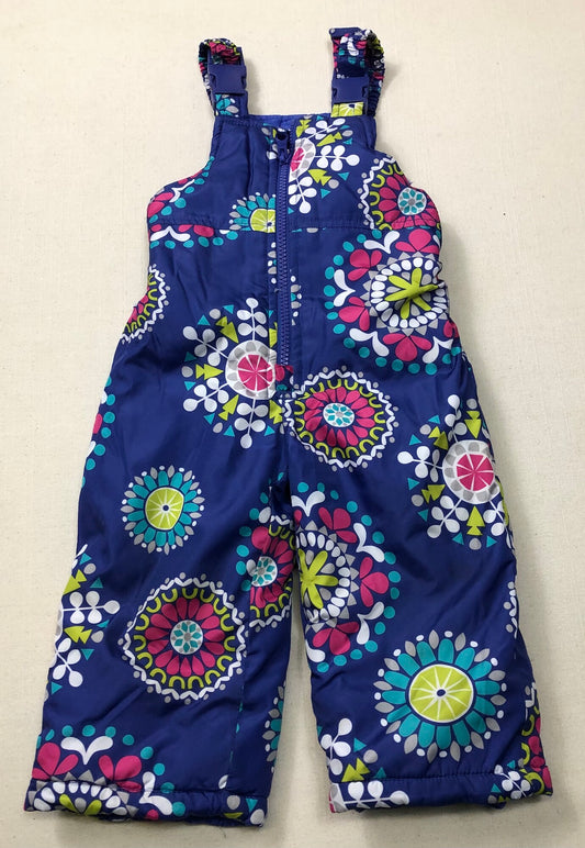 Floral  Carters Bib Snow Pants, 12M