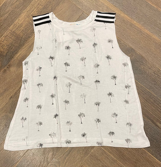 White  Vintage Havana Tank Top, 14Y