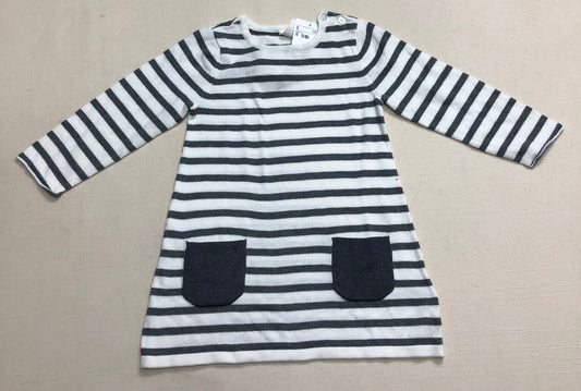 Striped  H&M Knit Dress, 12-18M