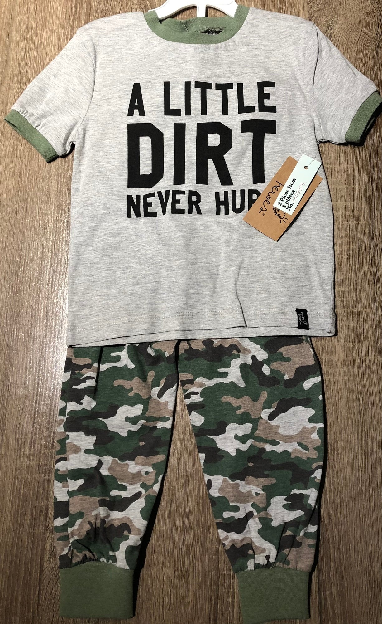 Camo  Mini Heroes Clothing Set, 4Y