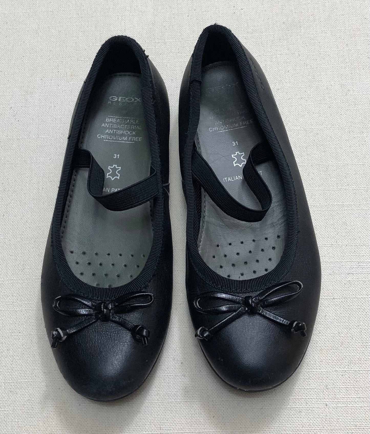 Black  Geox Shoes, 13Y