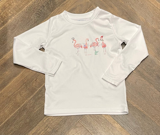 White  Caloosa Rash Guard, 4Y