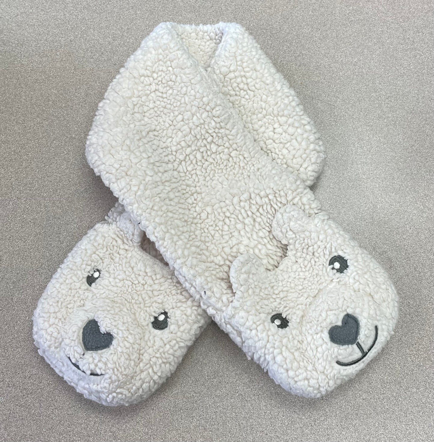 Ivory  Gap Fleece Scarf, Pre-owned