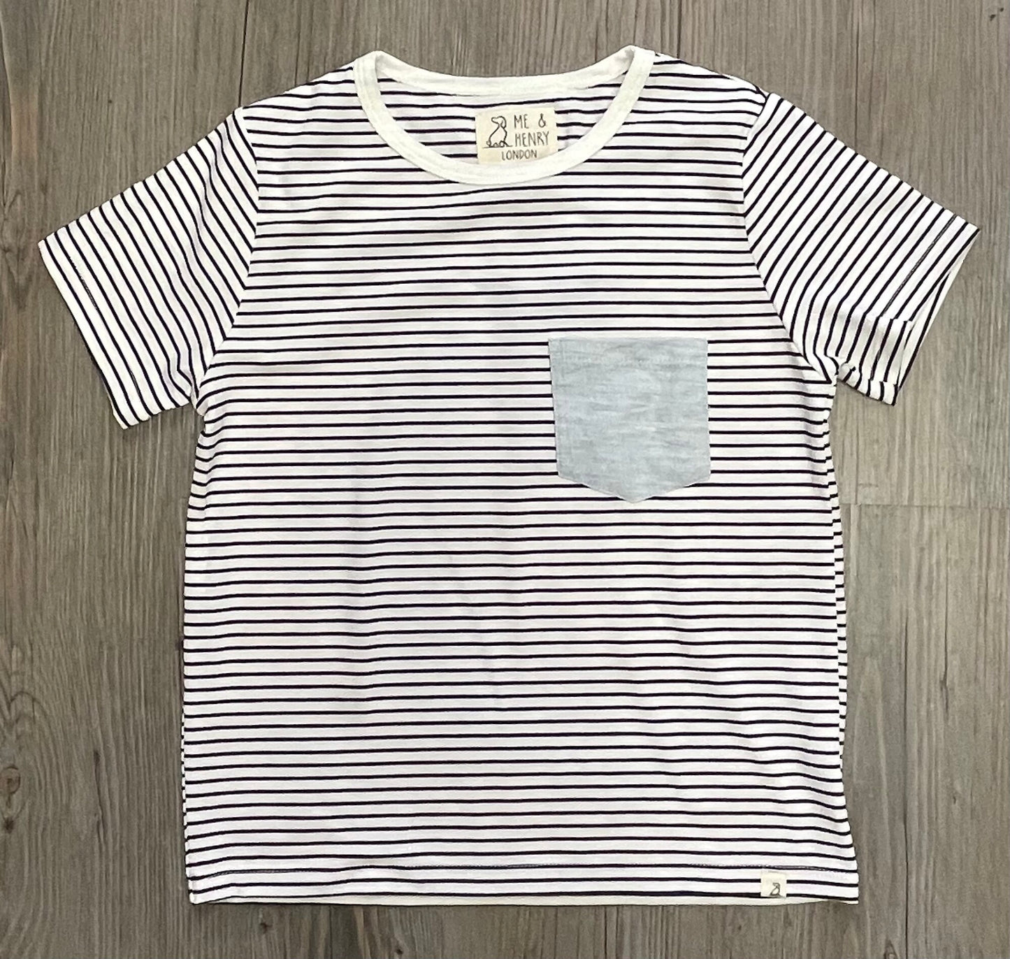 White  Me & Henry Tee, 5-6Y