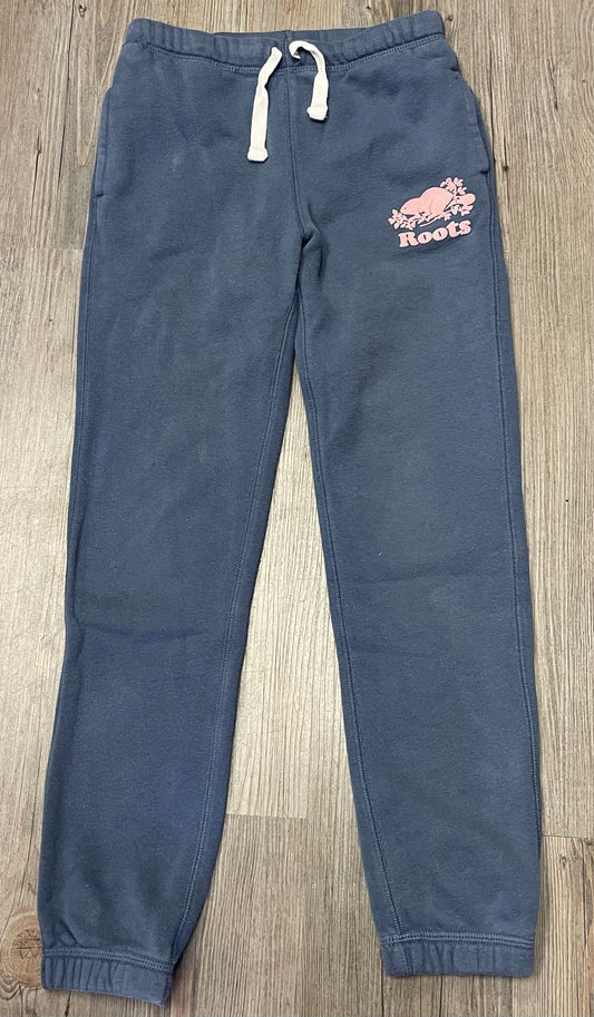 Blue  Roots Sweatpants, 8Y