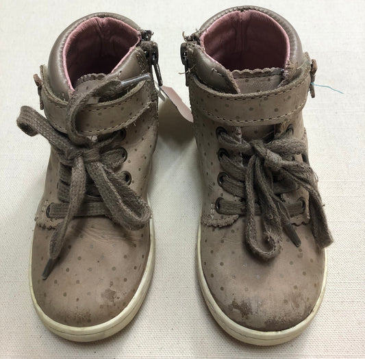 Brown  Jacadi Ankle  Boots, 7T