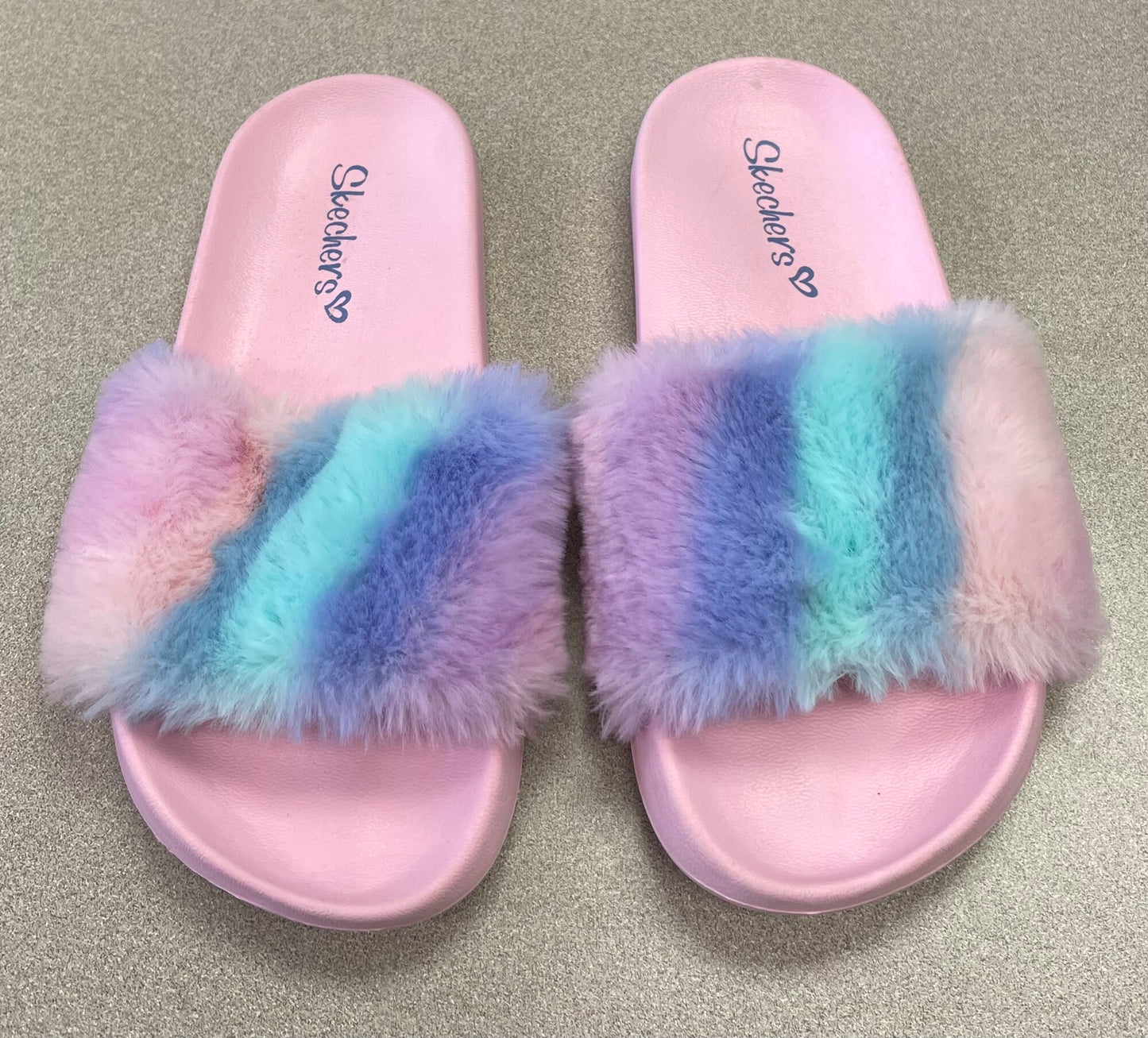 Pink  Skechers Sunny Slides, 1Y