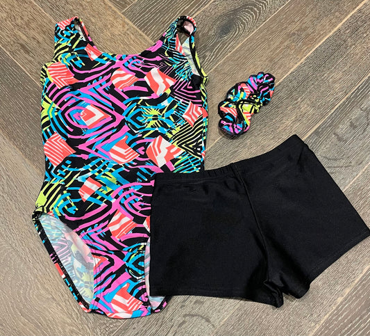 Multi  Gymnastic  Leotard Set, 8-10Y