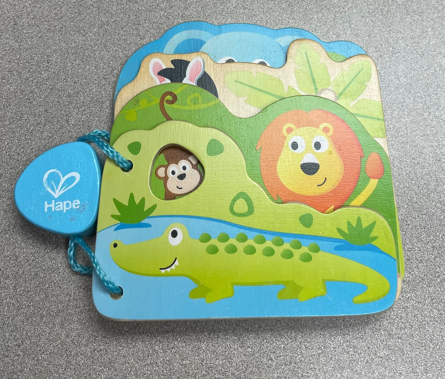 Multi  Hape Wooden Picture Book, Pre-owned