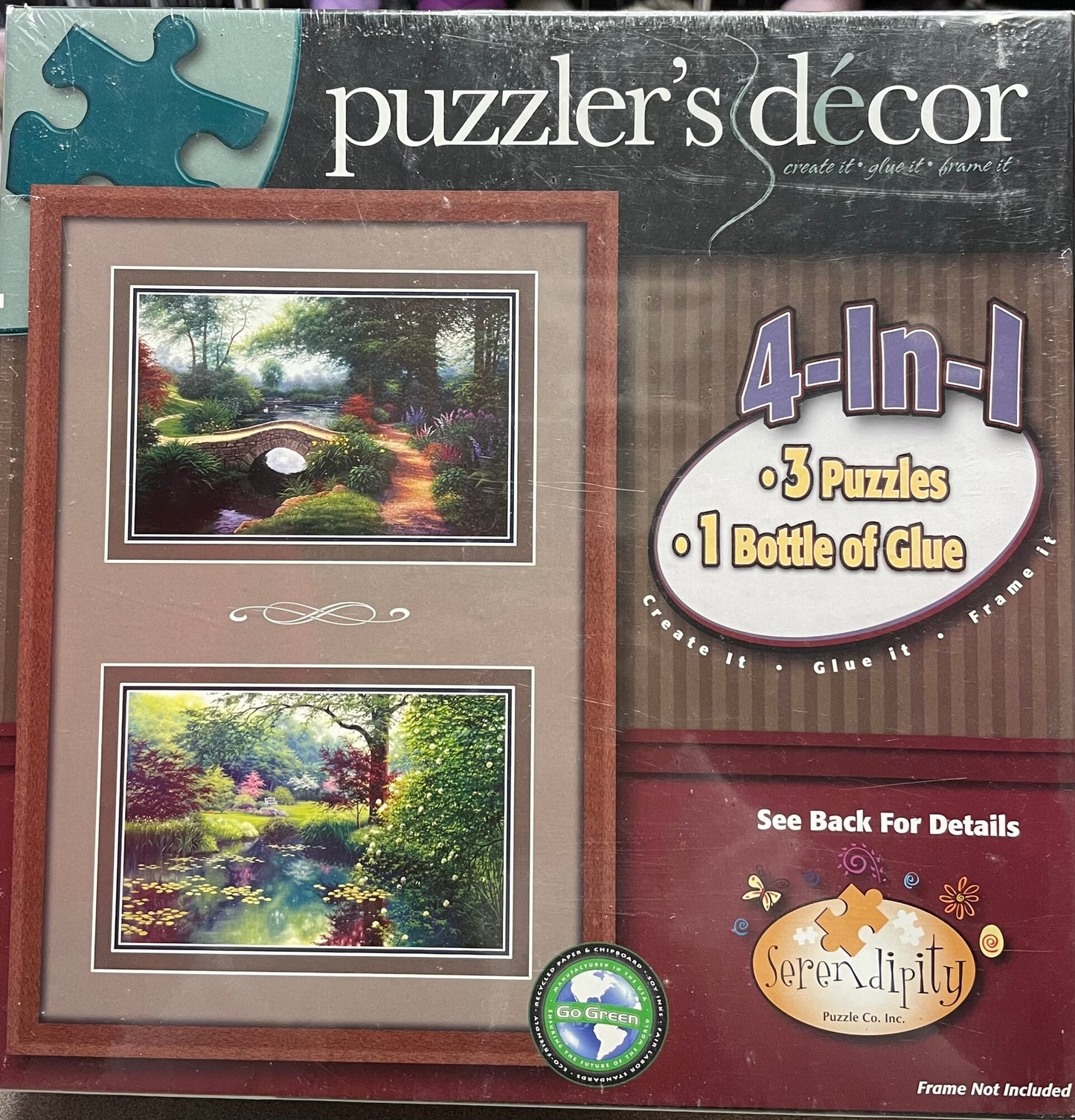 Multi  Puzzlers Decor 4 In 1, NEW