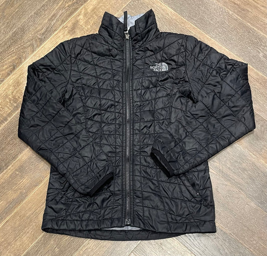 Black  Northface Puffer Jacket, 7-8Y