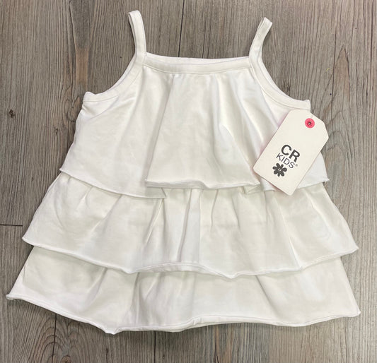 White  CR Kids Tank Top, 4Y