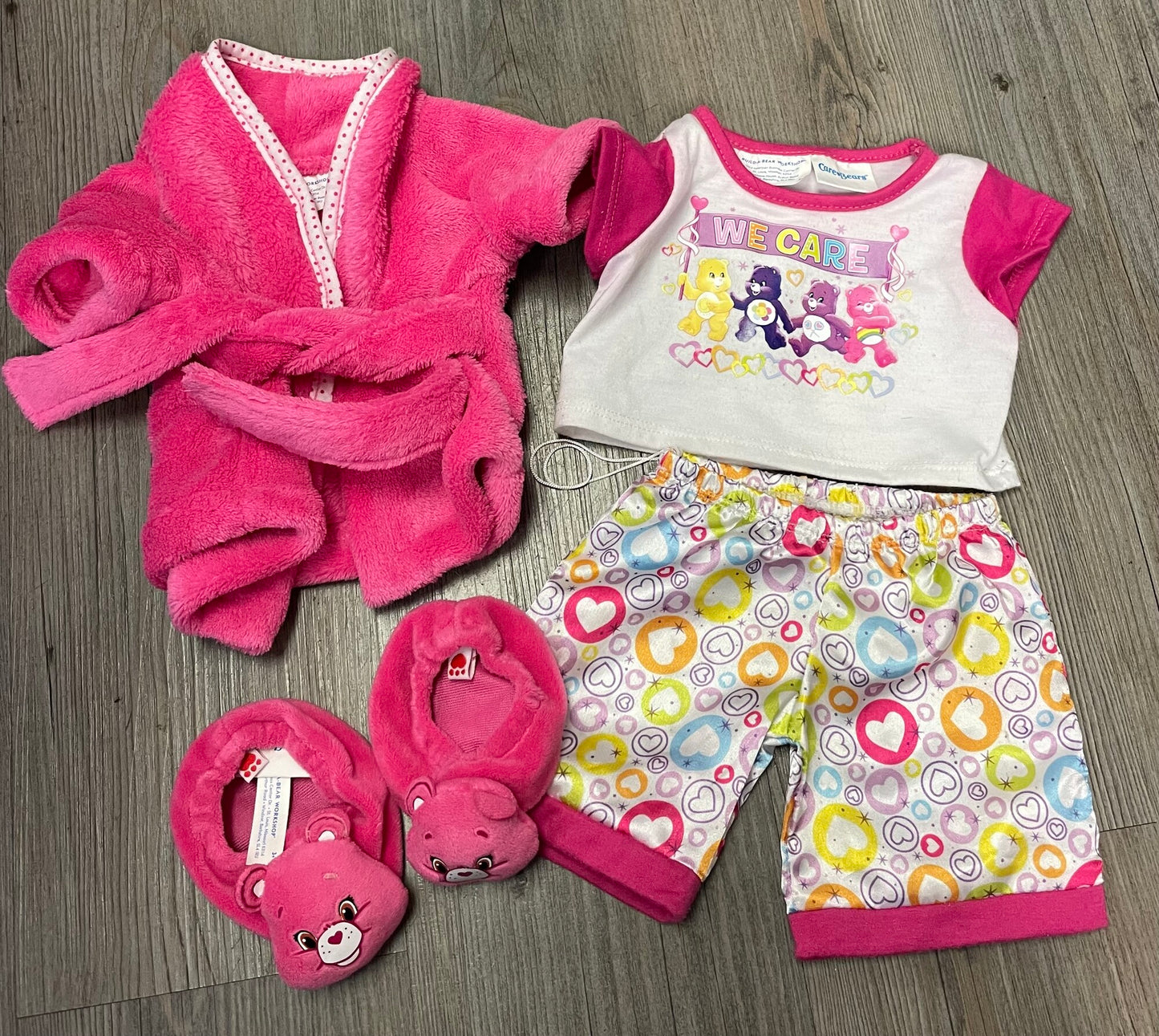 Multi  Care Bears  Pajama Set, 3pc Set