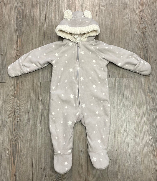 Grey  Old Navy Hooded Onesie, 3-6M