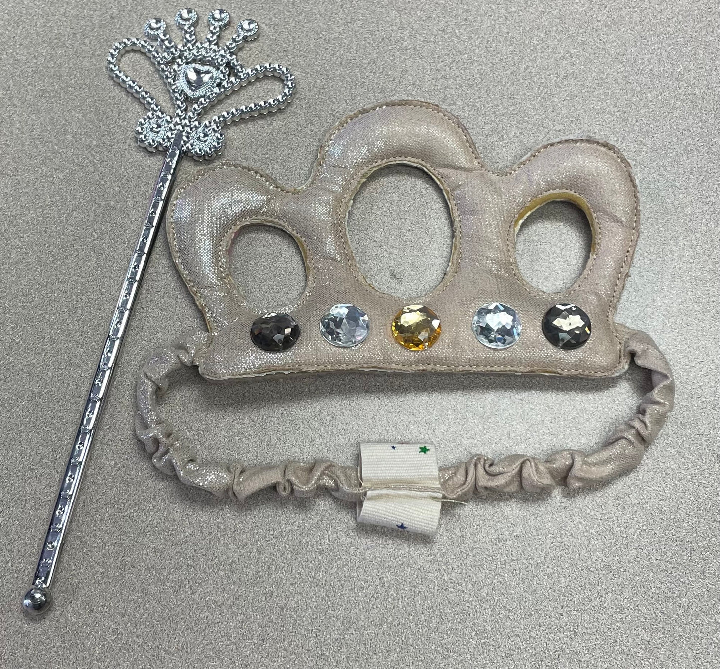 Gold  Crown & Wand, 2pc
