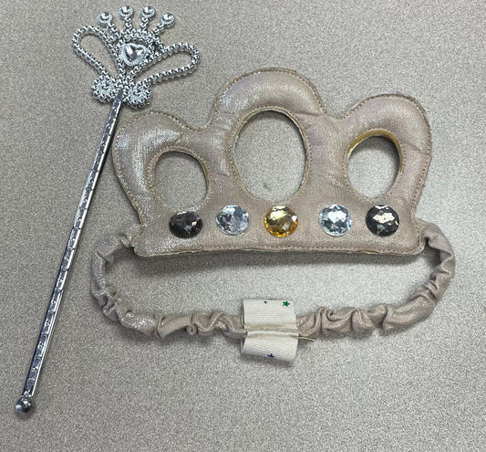 Gold  Crown & Wand, 2pc