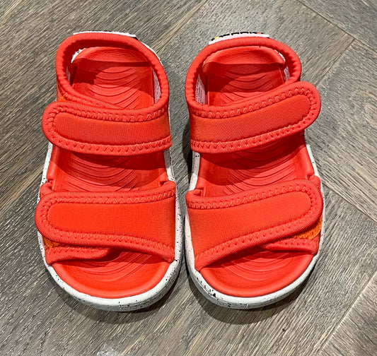 Orange  Mini Leo Sandals, 6T