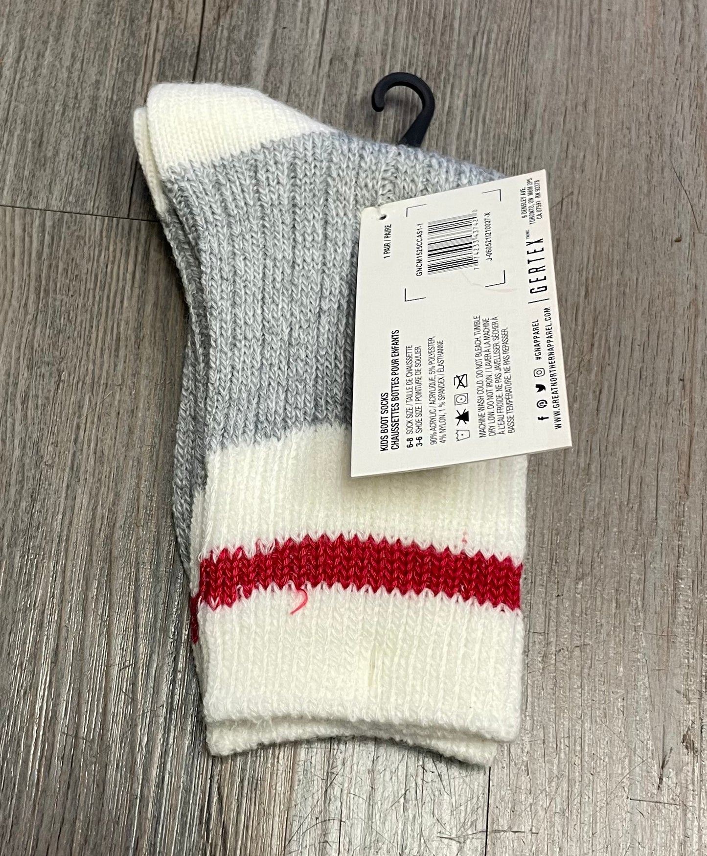 Grey  GN Boot Socks, 3-6Shoe