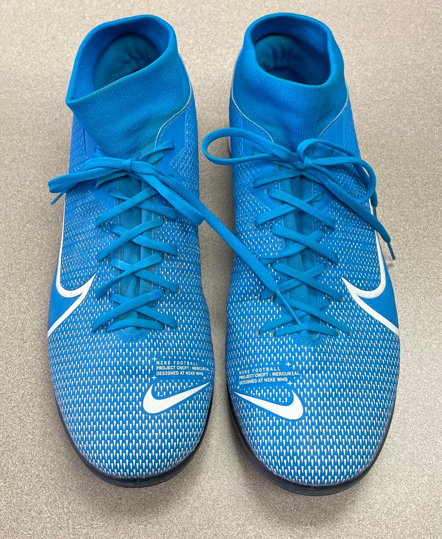 Blue  Nike Merc Soccer Cleats, 9Y