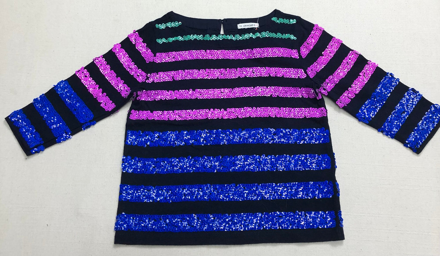 MULTI  Crewcuts Sequin Tee 3/4, 4-5Y