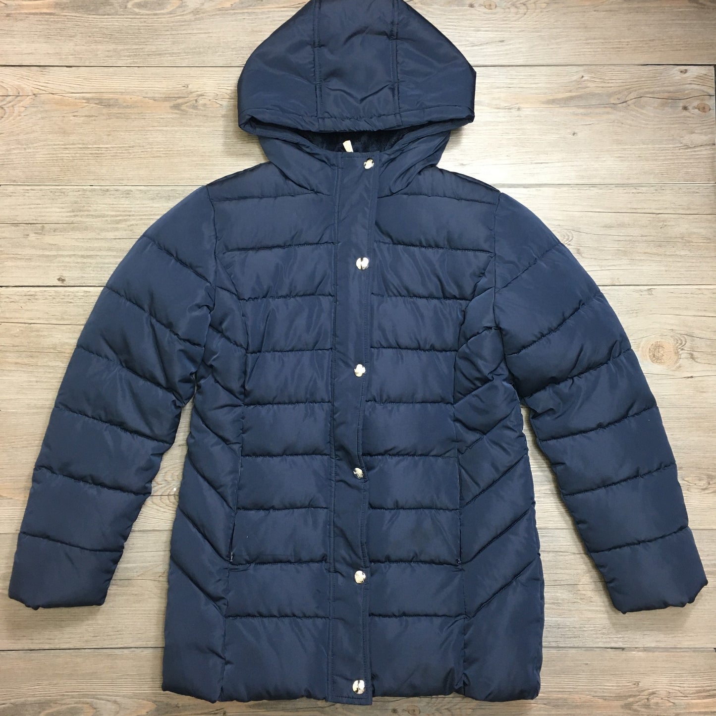 Navy  Kensie Girl Wintercoat, 10-12Y