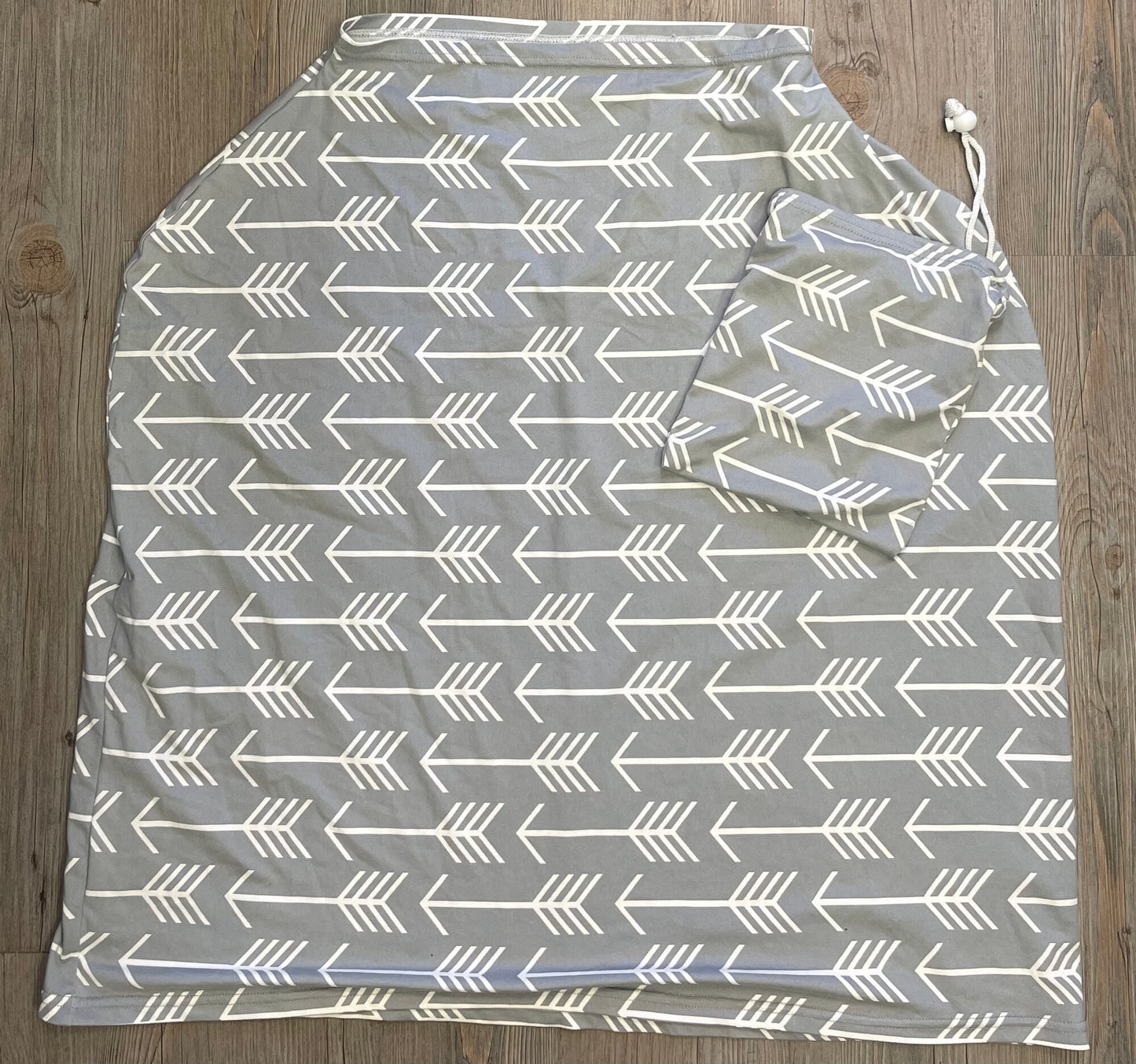 Grey  Baby Carseat Cover, Pre-owned