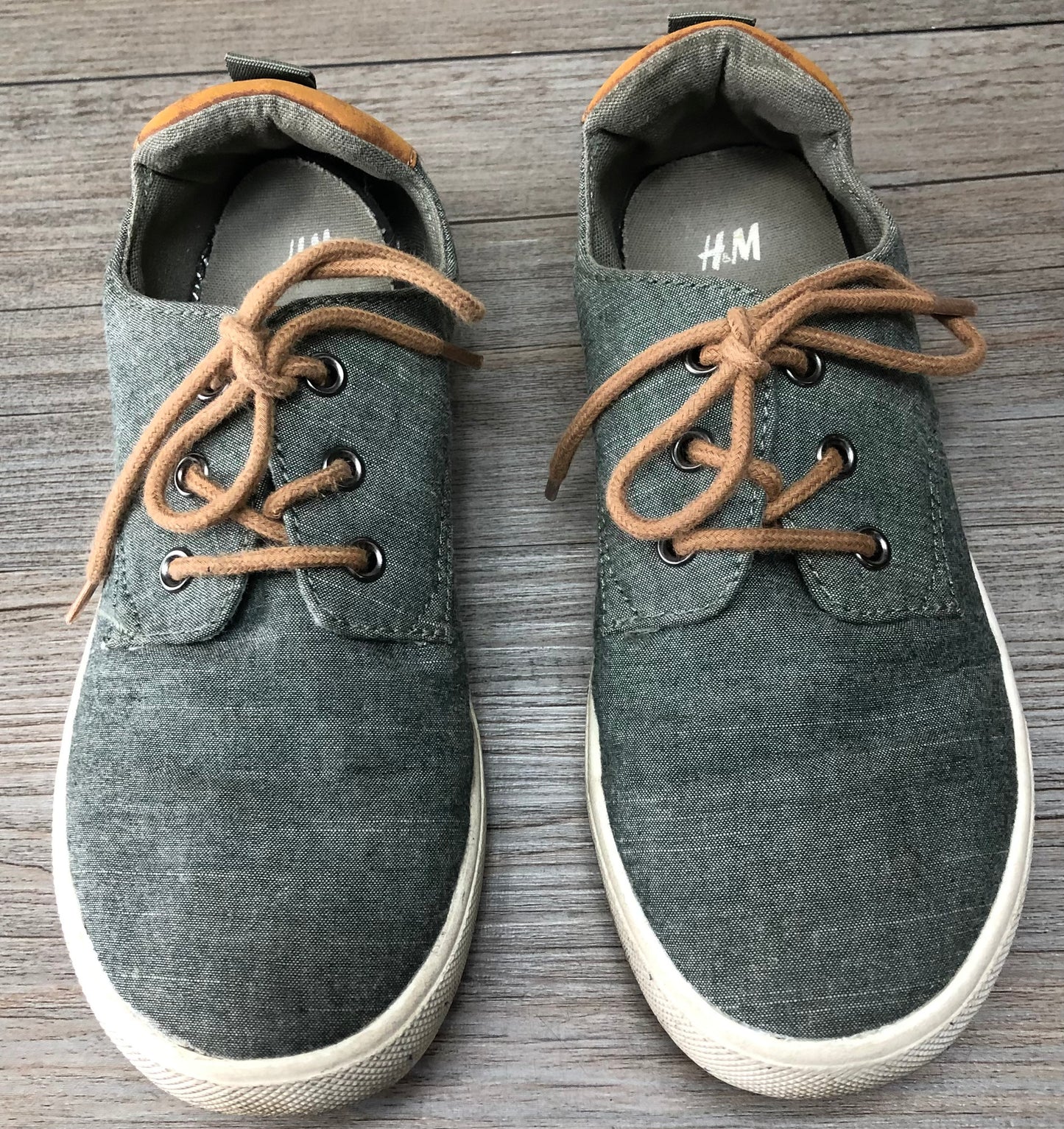Grey  H&M Lace Up Shoes, 1Y