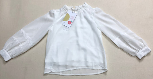 White  Boboli Blouse, 4Y