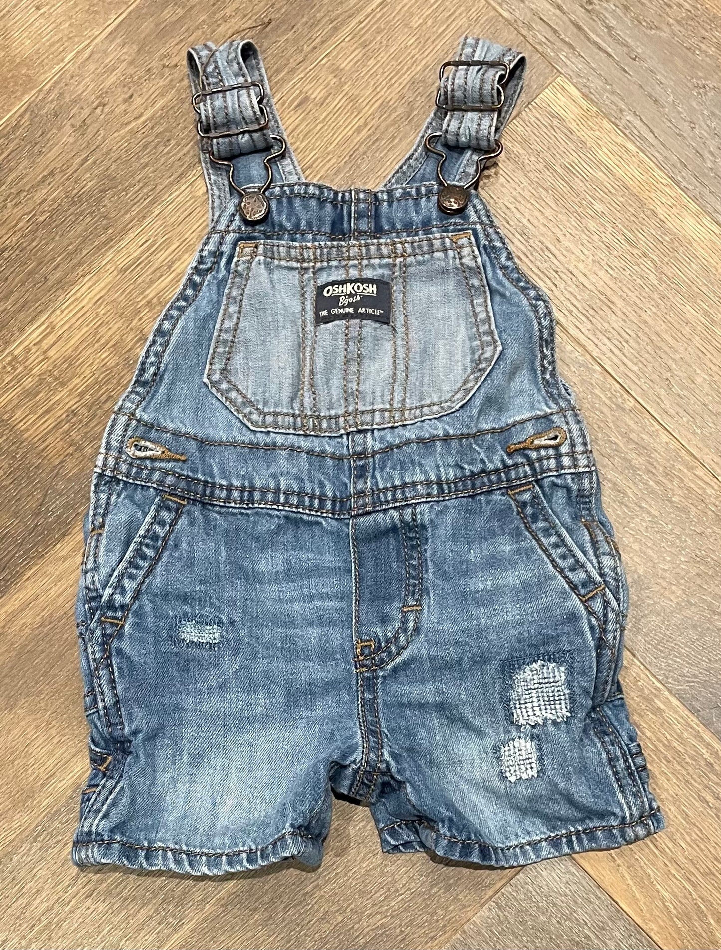 Blue  Oshkosh Romper, 12M