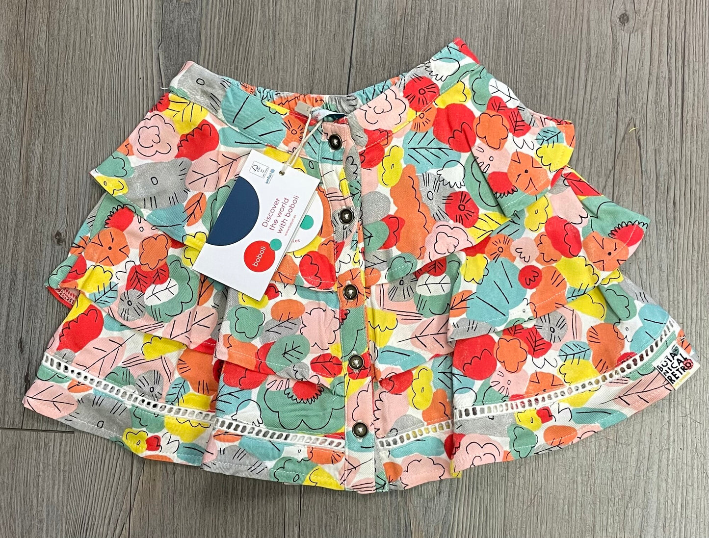 Floral  Boboli Skirt, 4Y